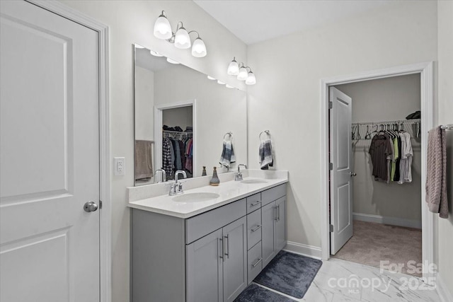 bathroom featuring vanity