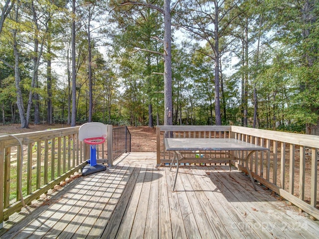 view of wooden terrace