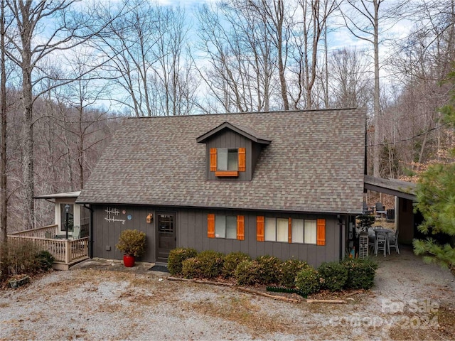 view of front of home