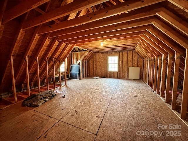 view of attic