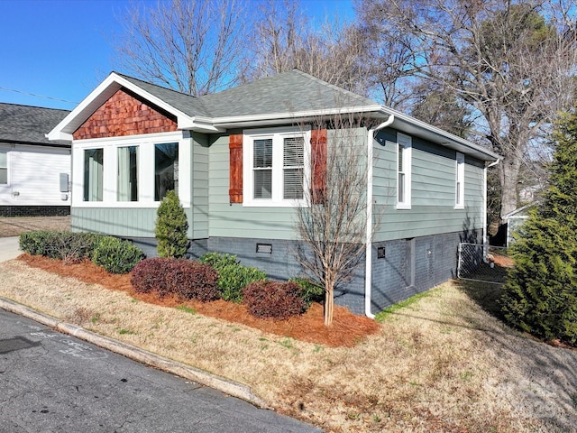 view of side of property