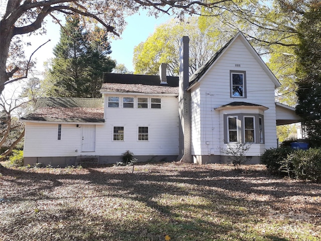 view of rear view of property