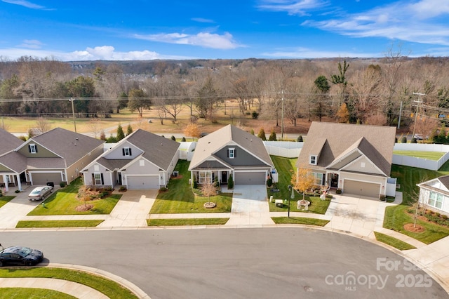 birds eye view of property