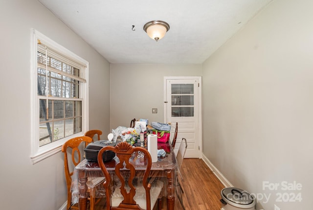 dining room featuring hardwood / wood-style floors