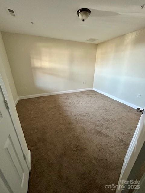 view of carpeted empty room