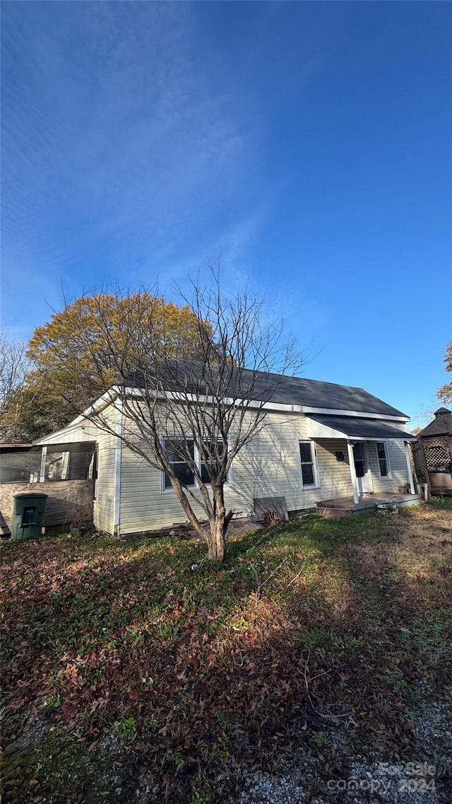 view of back of property