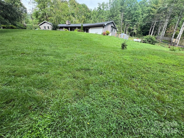 53 Jump Cove Rd, Weaverville, NC 28787 - view of yard with an attached garage