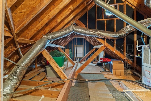 view of attic