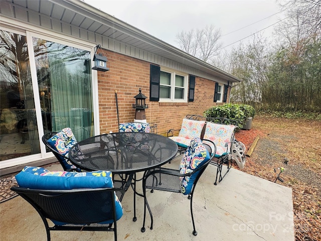 view of patio / terrace with outdoor dining space