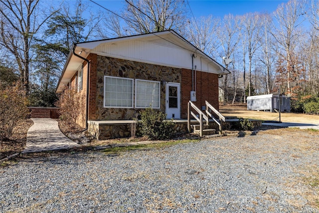 206 Fox Den Rd, Troy, NC 27371 - view of front facade featuring brick siding