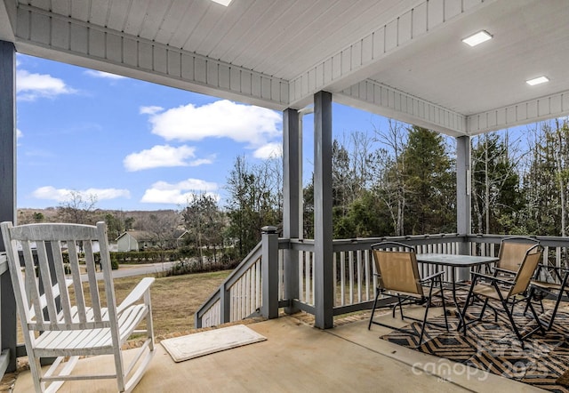 view of patio / terrace with outdoor dining area