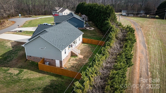 birds eye view of property