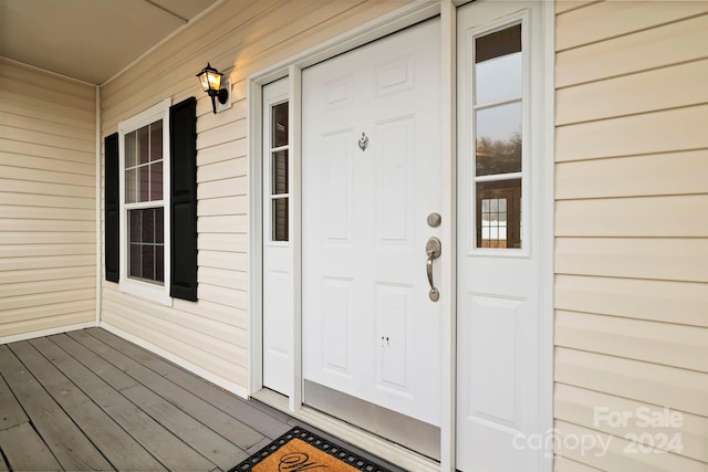 view of property entrance