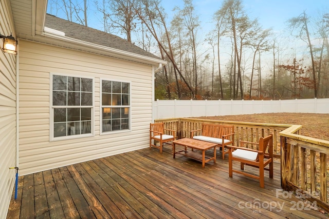 view of wooden terrace