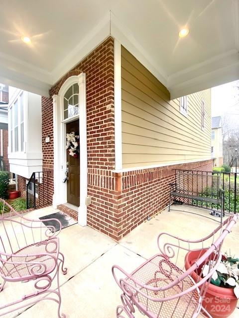 view of patio with covered porch