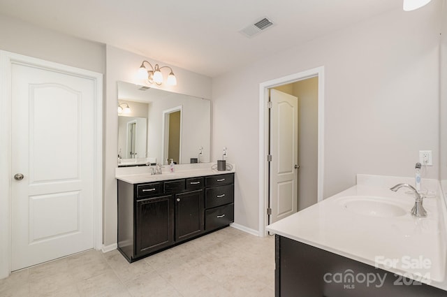 bathroom featuring vanity