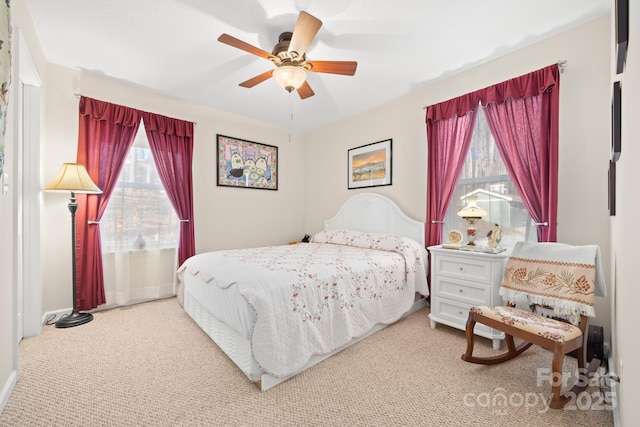 2959/2961 Bearwallow Mountain Rd, Hendersonville, NC 28792 - carpeted bedroom with ceiling fan