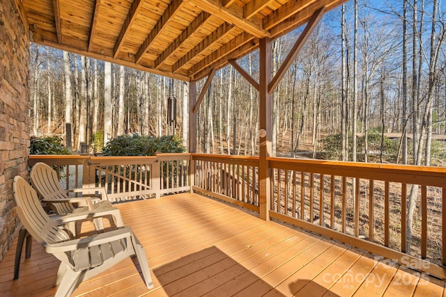2959/2961 Bearwallow Mountain Rd, Hendersonville, NC 28792 - view of deck