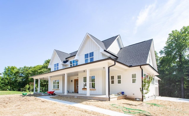 view of front of home with a porch