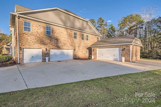 view of home's exterior featuring a garage