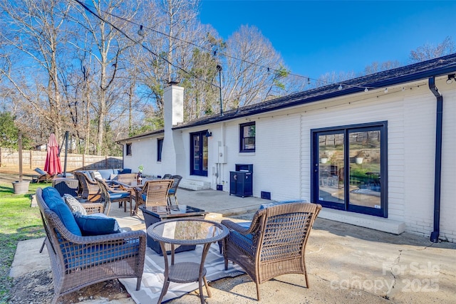 view of patio / terrace with outdoor lounge area