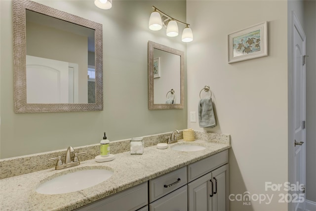 bathroom with vanity