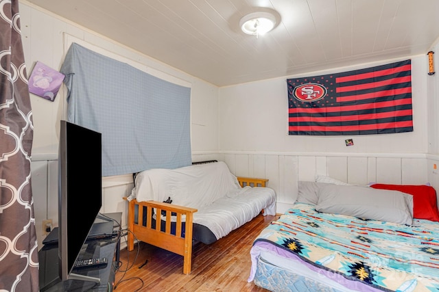 bedroom featuring hardwood / wood-style flooring