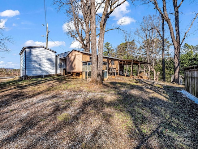 view of back of property