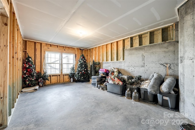 miscellaneous room featuring concrete floors