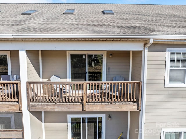 123 Foxden Dr Unit 202, Fletcher, NC 28732 - rear view of property with roof with shingles and a balcony