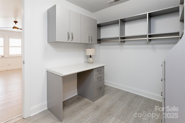 interior space featuring light hardwood / wood-style flooring