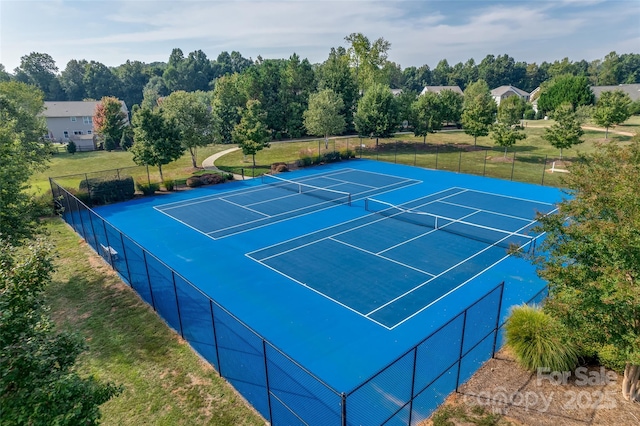 view of sport court