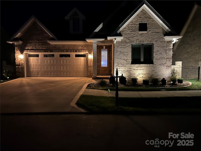 craftsman inspired home with a garage