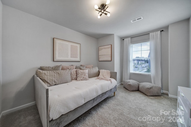 bedroom with carpet flooring