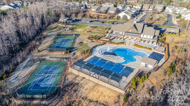 birds eye view of property