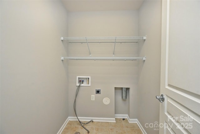 washroom featuring washer hookup and hookup for an electric dryer