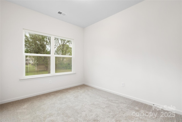 view of carpeted empty room