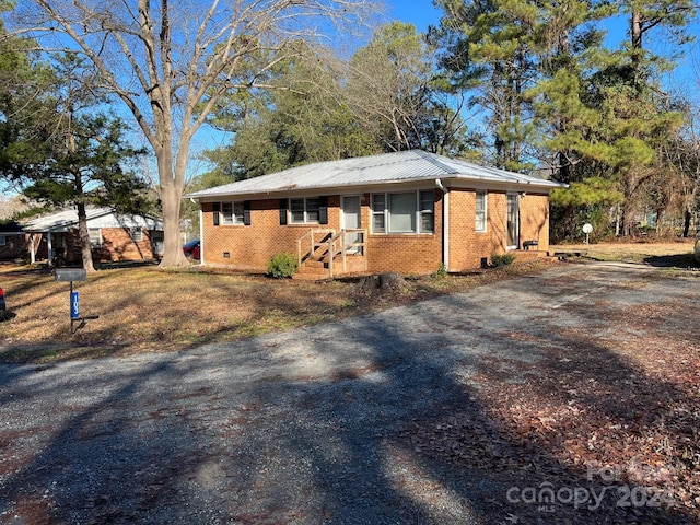 view of ranch-style home