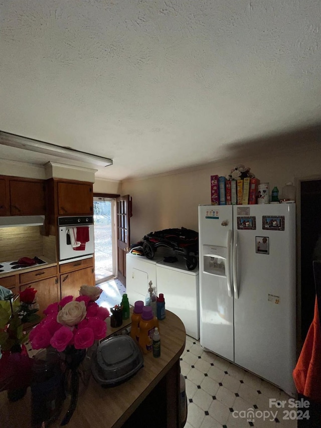 kitchen with white appliances