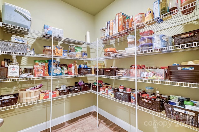 view of pantry