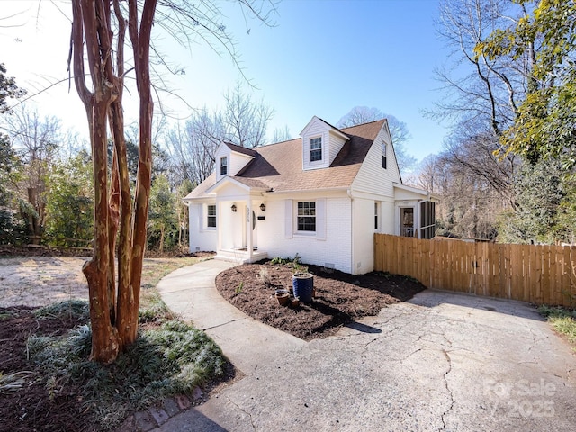 view of cape cod house