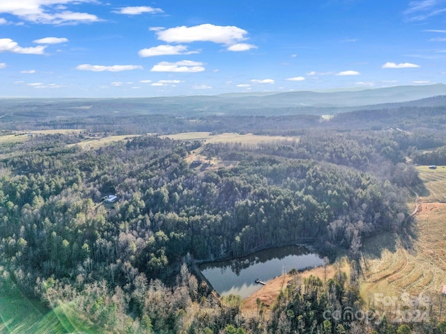 126 Cougar Rd, Casar, NC 28020 - aerial view featuring a water and mountain view