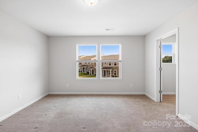 view of carpeted empty room