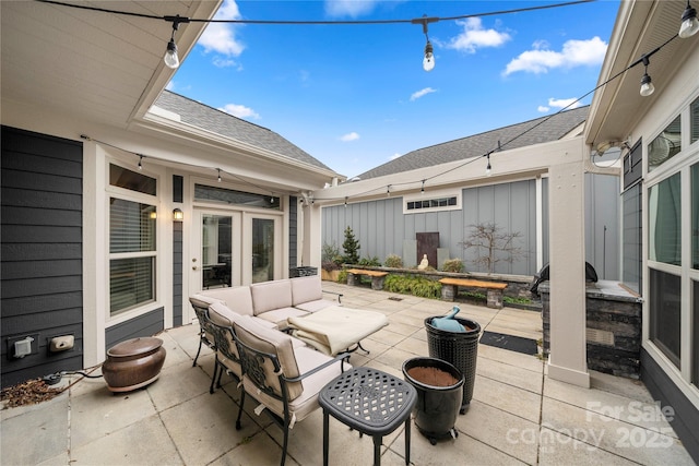 view of patio / terrace featuring outdoor lounge area