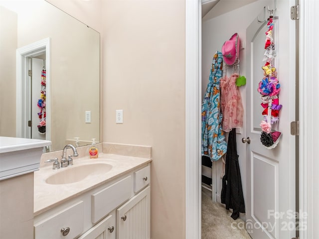 bathroom with vanity