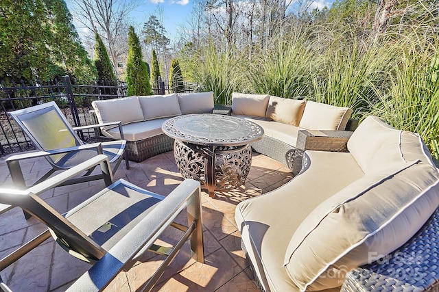 view of patio / terrace with outdoor lounge area