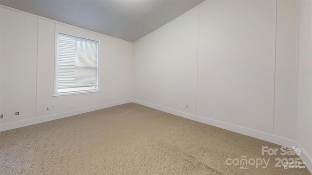 view of carpeted empty room