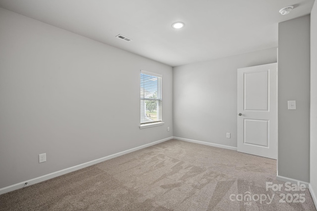 view of carpeted empty room