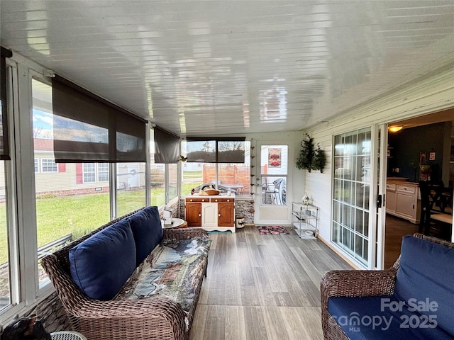 view of sunroom / solarium