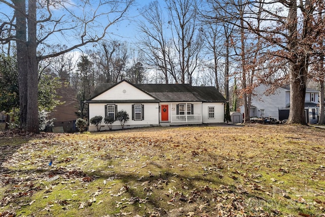 view of ranch-style home